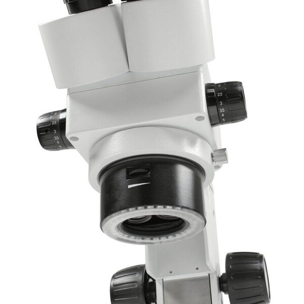 Kern Zoom-Stereomikroskop Stereo-Zoom Mikroskop OZL 456, bino,  Ringlicht, 10x23, 0.21W LED, 0,75-5,0x