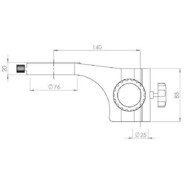 Kern Zoom-Stereomikroskop OZM 933, trino, 7-45x, HSWF 10x23 mm,  Stativ, doppelarm, 614x545 mm, m. Tischplatte, Ringlicht LED 4.5 W