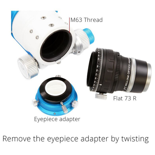 William Optics Adjustable Flattener Reducer Flat73R für ZenithStar 73