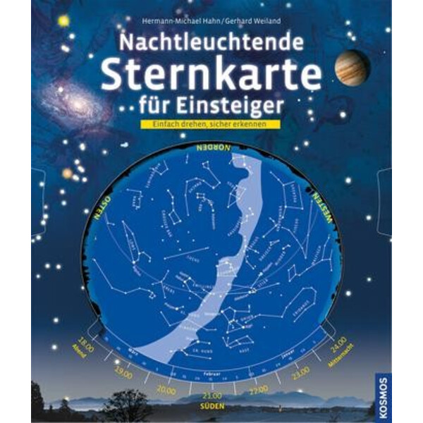 Kosmos Verlag Nachtleuchtende Sternkarte für Einsteiger