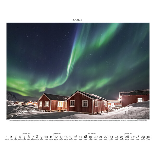 Palazzi Verlag Kalender Polarlicht 2021