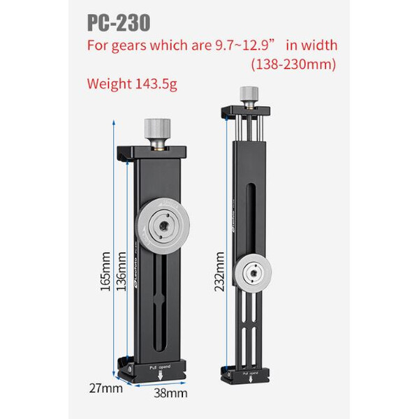 Leofoto Tablet-Halterung PC-230 138-230mm