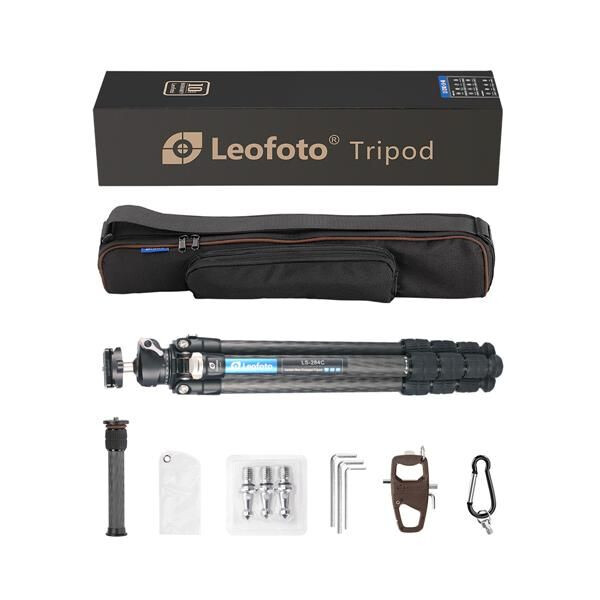 Leofoto Carbon-Dreibeinstativ LS-284C Ranger + Ballhead LH-30 + 2segmentige Mittelsäule DC-282C