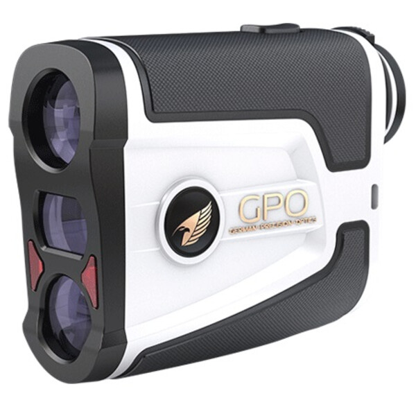 GPO Entfernungsmesser Golf Laser Rangefinder Flagmaster 1800 weiß