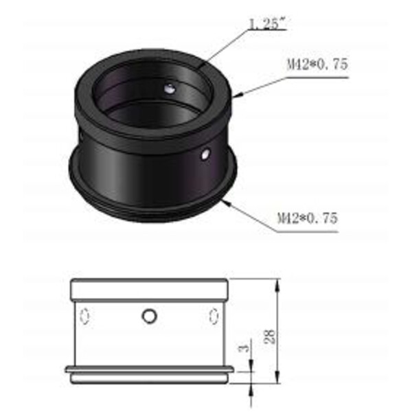 ZWO Adapter T2/1,25"