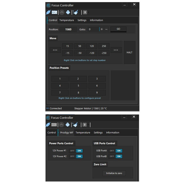 PegasusAstro Mikrofokussierer Prodigy Microfocuser