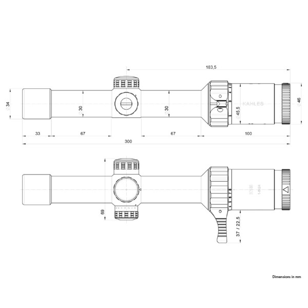 Kahles Zielfernrohr K18i 1-8x24, IPSC