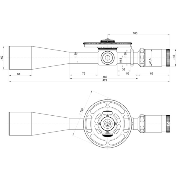 Kahles Zielfernrohr K1050i FT 10-50x56 silver, MHR, ccw, rechts