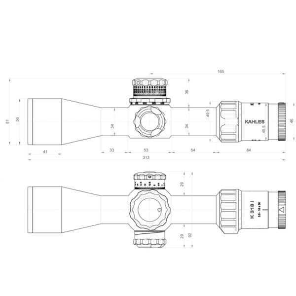 Kahles Zielfernrohr K318i 3,5-18x50, MSR/Ki, cw, rechts