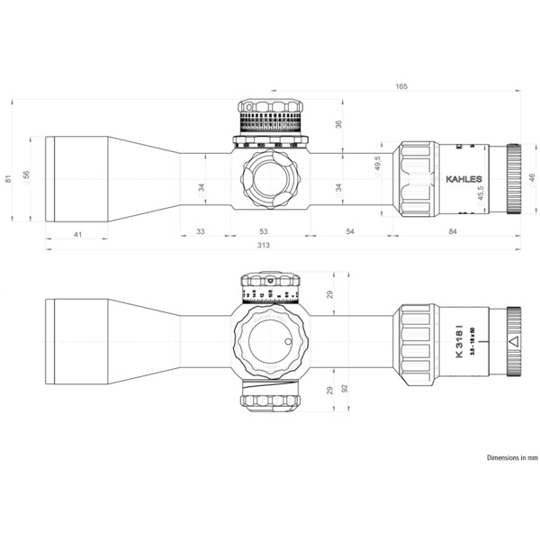 Kahles Zielfernrohr K318i 3,5-18x50, SKMR3, ccw, rechts