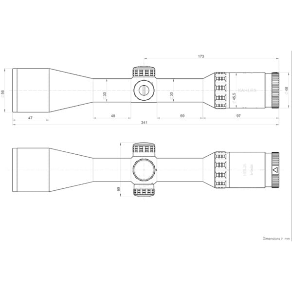 Kahles Zielfernrohr HELIA 2-10x50i, 4-Dot