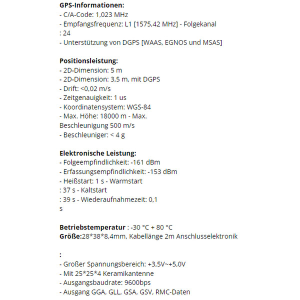 Pierro Astro Kabel USB-GPS-Modul für PC und Mac