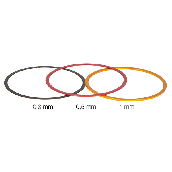 Baader Verlängerungshülse Feinabstimmringe M54 0,3 / 0,5 / 1mm