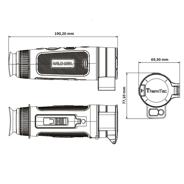 ThermTec Thermalkamera Wild 635L Laser Rangefinder