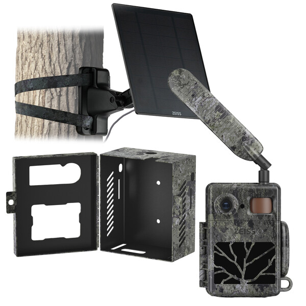ZEISS Wildkamera Set Secacam 7 & Metallgehäuse & Solarpanel
