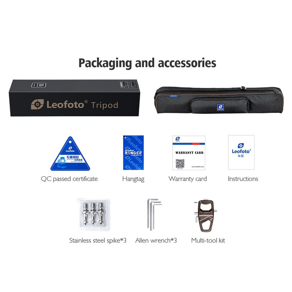 Leofoto Carbon-Dreibeinstativ LS-284C Ranger Pro + Ballhead LH-30R