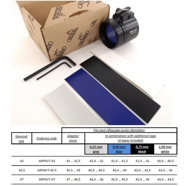 Rusan Okularadapter Adapter ARPNV für PARD A/V für Okulardurchmesser 44,5-47mm