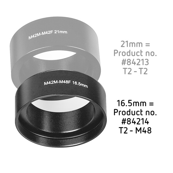 Omegon T2-M48-Adapter 16.5mm
