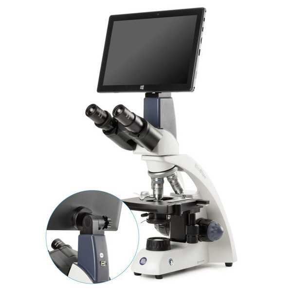 Euromex Mikroskop BioBlue,  BB.4260-T,  bino, Tablet SMP, 4/10/S40/S100x, mechanical stage, 1 W NeoLED