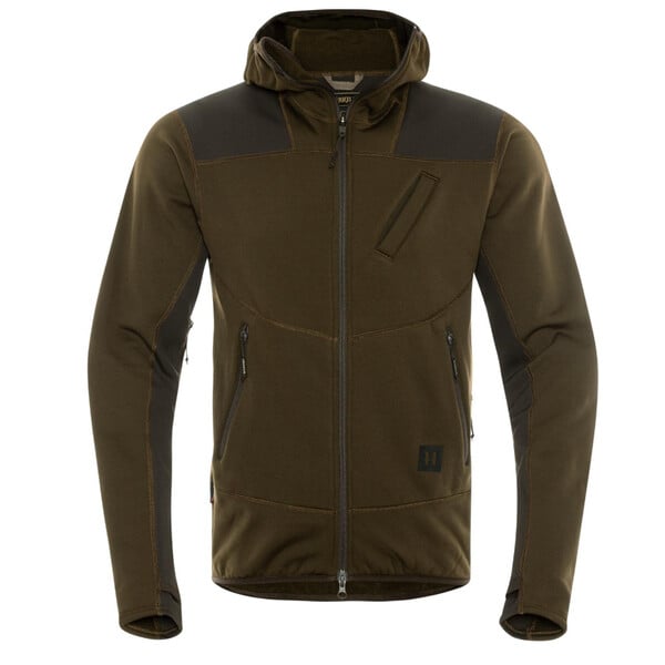 Härkila Deer Stalker Fleece Hoodie , Willow green/Shadow brown Gr. XL