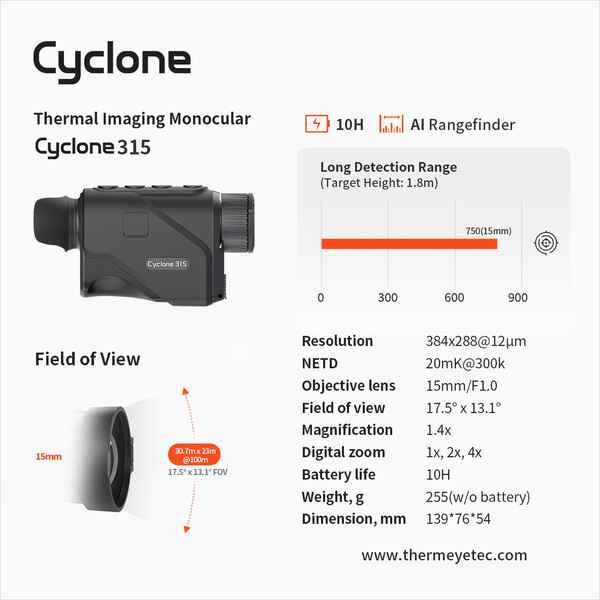 ThermTec Thermalkamera Cyclone 315