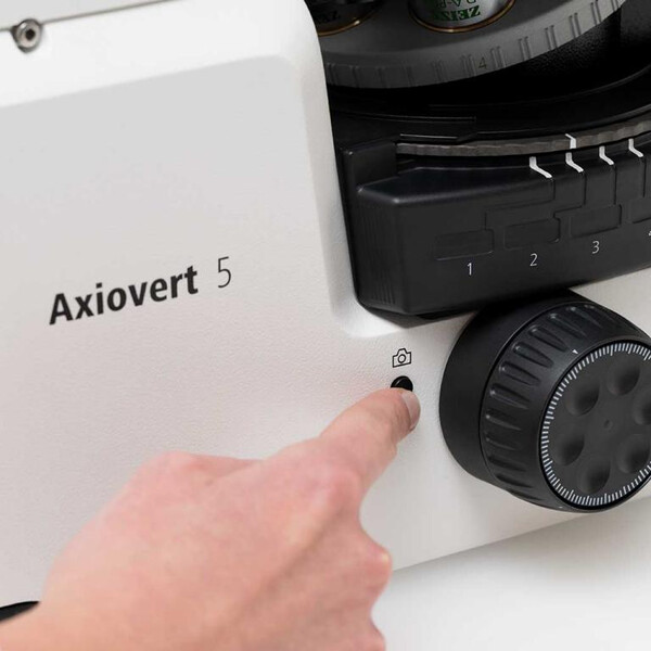 ZEISS Mikroskop Axiovert 5 Digital, PH, FL, 50-400x, Ph1, 0.4 NA, LED, 5 MP, colour