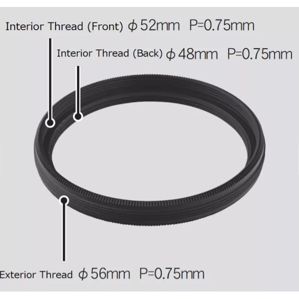 Vixen M56 Filteradapter für M48mm und M52mm Filtergewinde