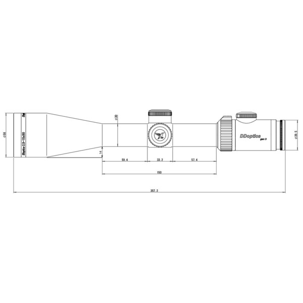 DDoptics Zielfernrohr Nighteagle NFX V6 2,5-15x50