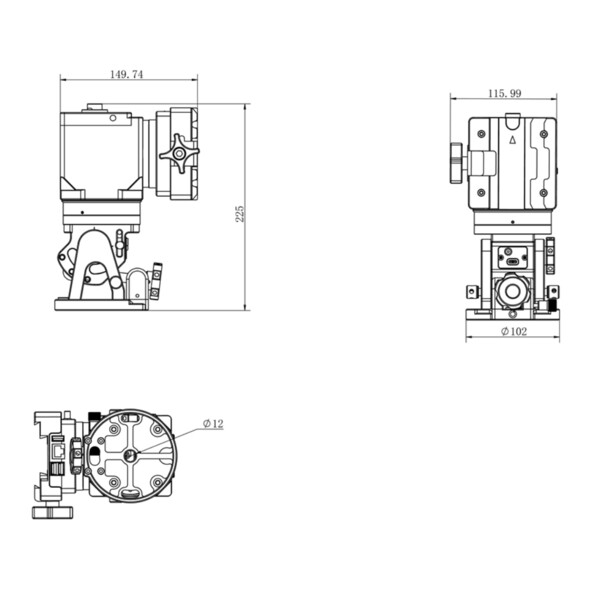 iOptron Montierung HAE29B AZ/EQ dual SWG iMate