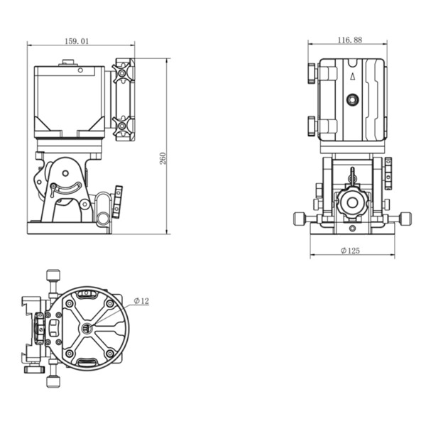 iOptron Montierung HAE43C-EC AZ/EQ dual SWG
