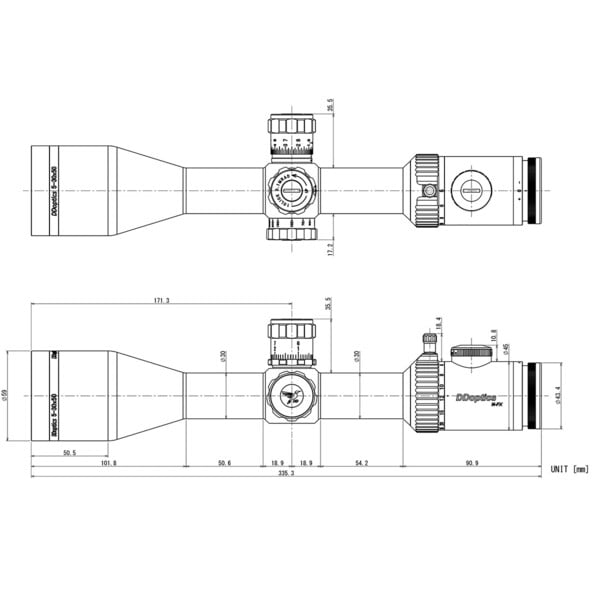 DDoptics Zielfernrohr Nighteagle NFX V6 5-30x56
