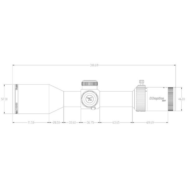 DDoptics Zielfernrohr V10 2-20x50 NXT MRAD A4D