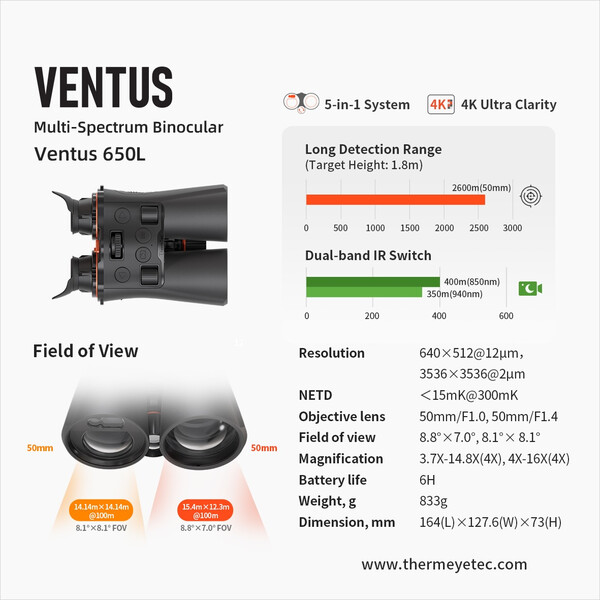 ThermTec Nachtsichtgerät Ventus 650L