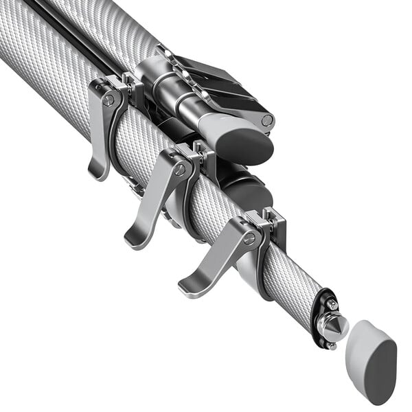 Leofoto Carbon-Dreibeinstativ AZ-204C+LH-30R Azure Full Silver