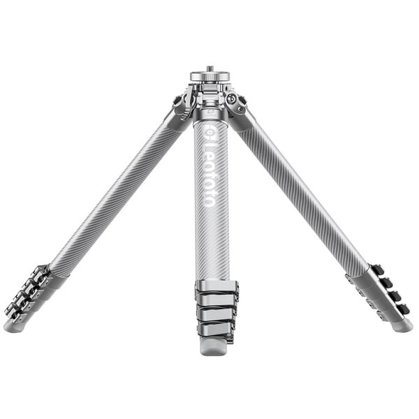 Leofoto Carbon-Dreibeinstativ AZ-204C+LH-30R Azure Full Silver