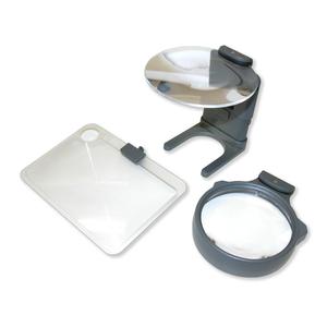 Carson Hobby Magnifier 3er Lupenset, beleuchtet