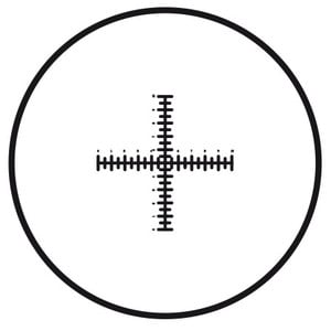 Motic Mikrometerstrichplatte Strichplatte Fadenkreuz mit doppelter Skalierung (10mm in 100 Teilen), (Ø25mm)