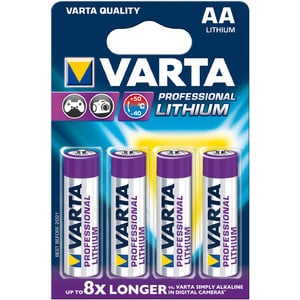 Varta Mignon (AA) Lithium Batterie Professional 4er Pack