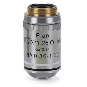 Euromex Objektiv IS.7200-I, 100x/1.25 oil immers., PLi , plan, infinity, iris diaphragm, Spring (iScope)
