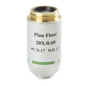 Euromex Objektiv 86.554, 20x/0,60, w.d. 2,1 mm, PL-FL IOS , plan, fluarex (Oxion)
