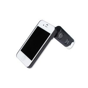 Carson Handmikroskop MM-250, Smartphone-Mikroskop, iPhone/4S Adapter