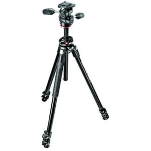 Manfrotto Aluminium-Dreibeinstativ MK290DUA3-3W mit 3-Wegeneiger