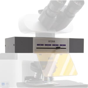 Optika M-1031M, 4-position LED Fluorescence attachment, without LED Fluorescence Filtersets