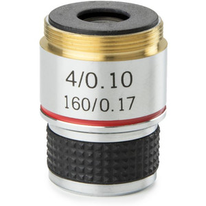 Euromex Objektiv 4x/0.10 achro., Parafocal 35 mm, MB.7004 (MicroBlue)