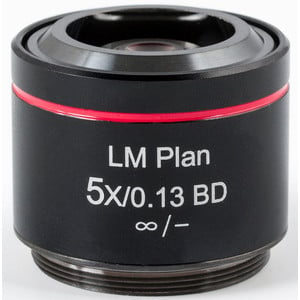 Motic Objektiv LM BD PL, CCIS, LM plan, achro, BD 5x/0.13, w.d.17.3mm (AE2000 MET)