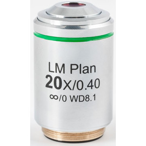 Motic Objektiv LM PL, CCIS, LM, plan, achro, 20x/0.4, w.d 8.1mm (AE2000 MET)