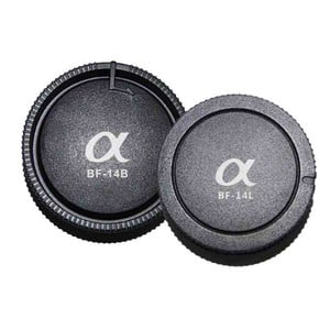 Pixel Staubschutz Lens Rear Cap BF-14L + Body Cap BF-14B für Sony