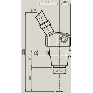 Nikon Stereokopf Stereo Zoomkörper SMZ-460, bino, 0.7x-3x, 60°