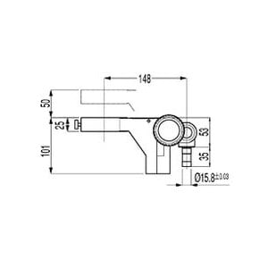 Nikon Kopfhalterung C-FMB, mit Trieb, für 1-armig überhängende Stative (Typ B)