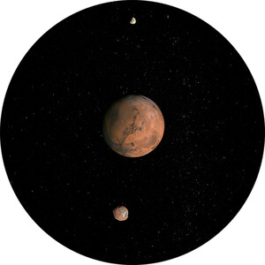 Redmark Dia für Bresser- und NG-Planetarium Mars-System